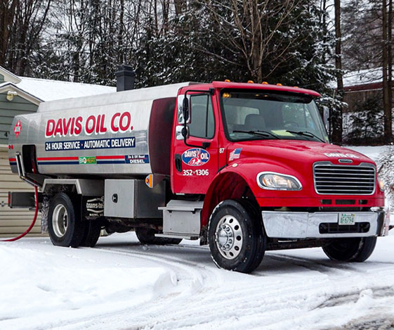 Heating oil truck