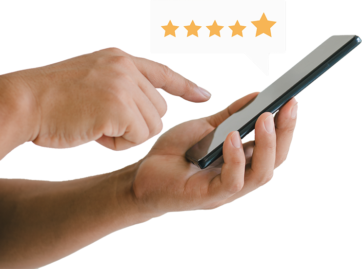 Phone in hand placeholder